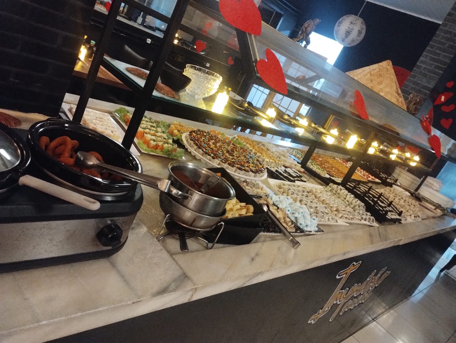 Buffet especial com canapés